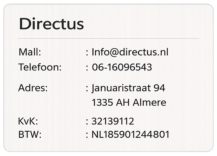 Contactgegevens Directus